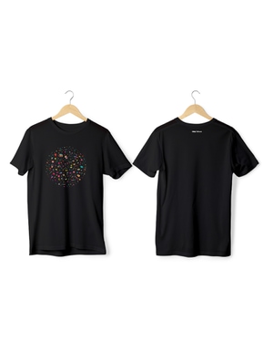Greys&Blues Pichkari Pima Round Neck T-Shirt - Black